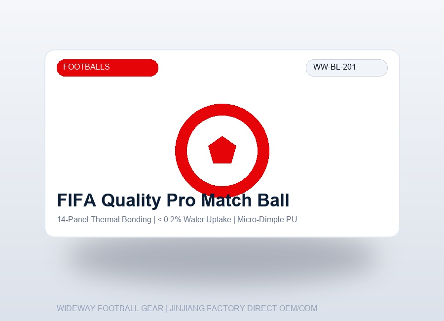 FIFA Quality Pro 14-Panel Thermally Bonded Match Football - WIDEWAY Football Gear