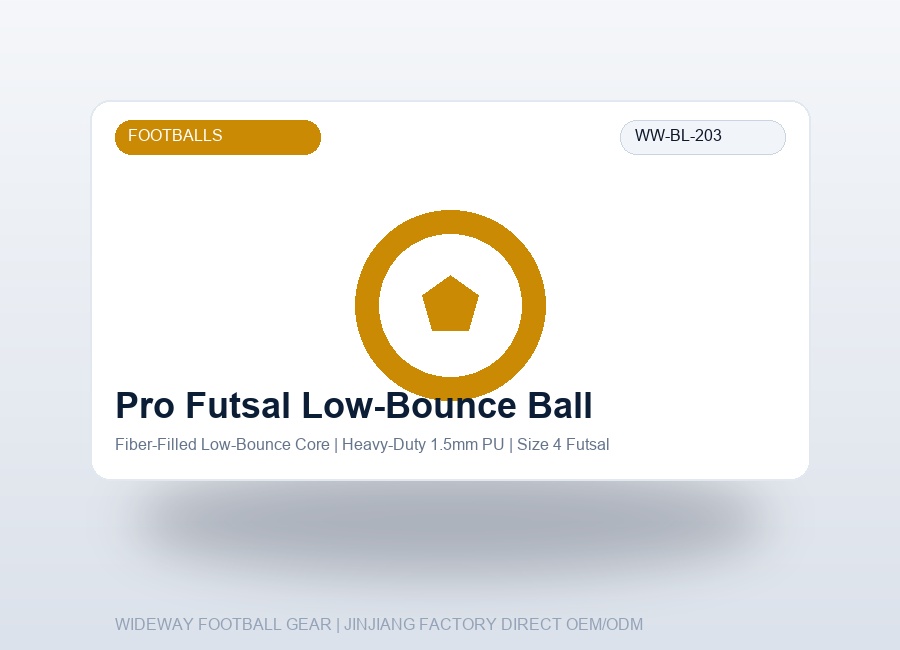 Official Pro Futsal Low-Bounce Indoor Soccer Ball - WIDEWAY Football Gear