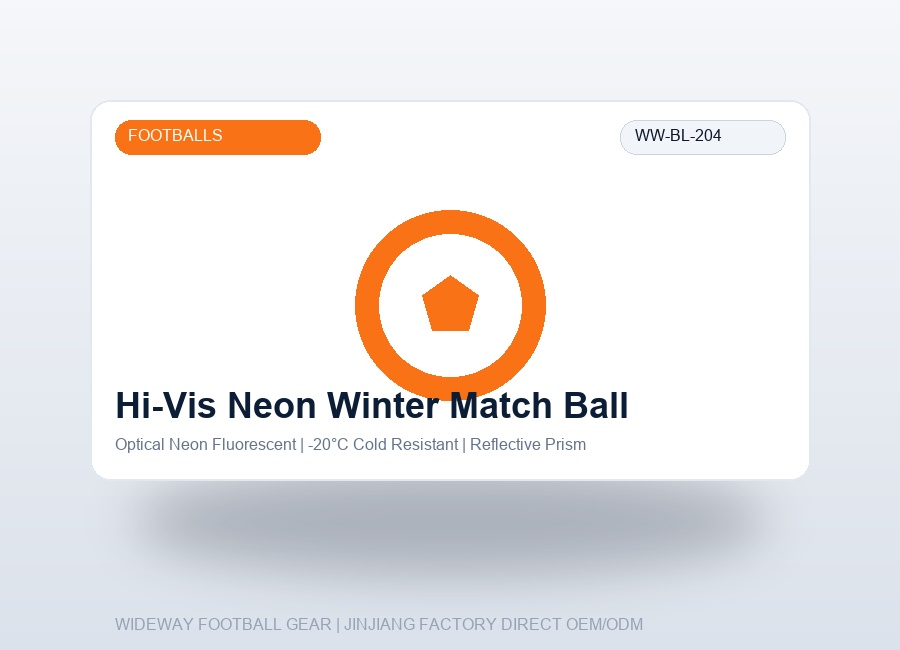 High-Visibility Neon Winter & Night Match Football - WIDEWAY Football Gear