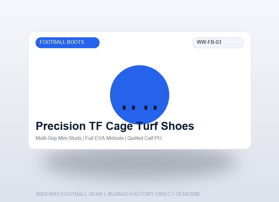 Precision TF Cage Turf Soccer Shoes with Cushioned Midsole - WIDEWAY Football Gear