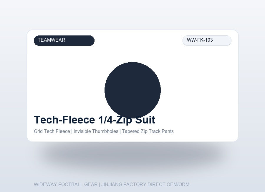 All-Weather Tech-Fleece 1/4-Zip Football Training Suit - WIDEWAY Football Gear