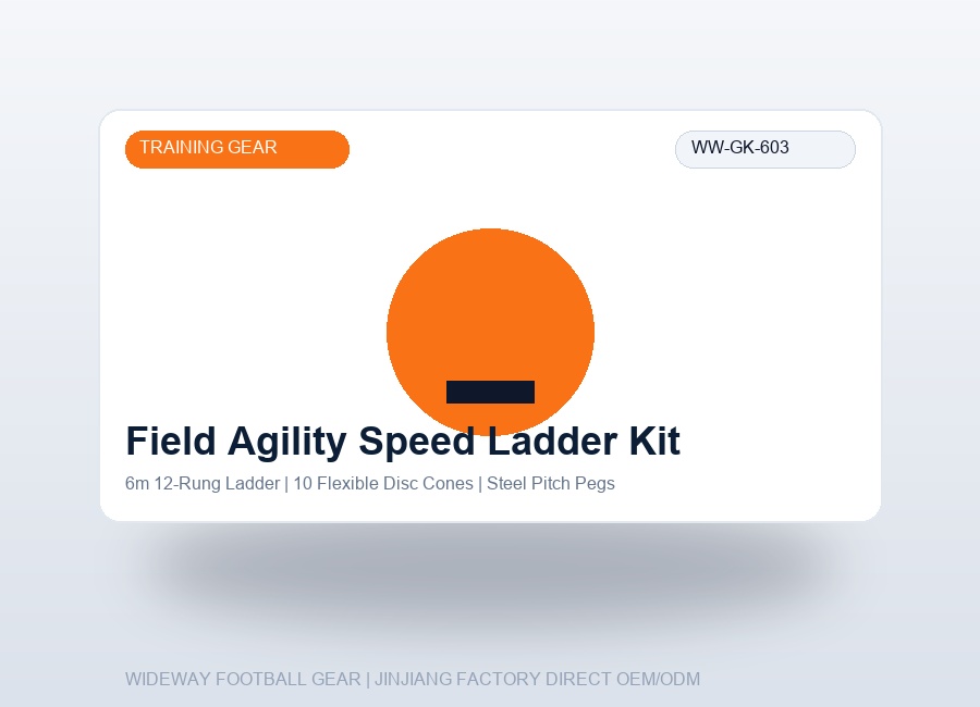 Pro Field Agility Speed Ladder & Cone Training Kit - WIDEWAY Football Gear