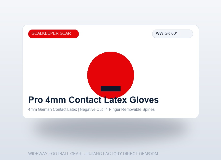 Pro Match Goalkeeper Gloves with 4mm German Contact Latex - WIDEWAY Football Gear
