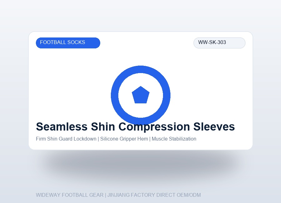 Seamless Calf Compression Leg Sleeves for Shin Guards - WIDEWAY Football Gear