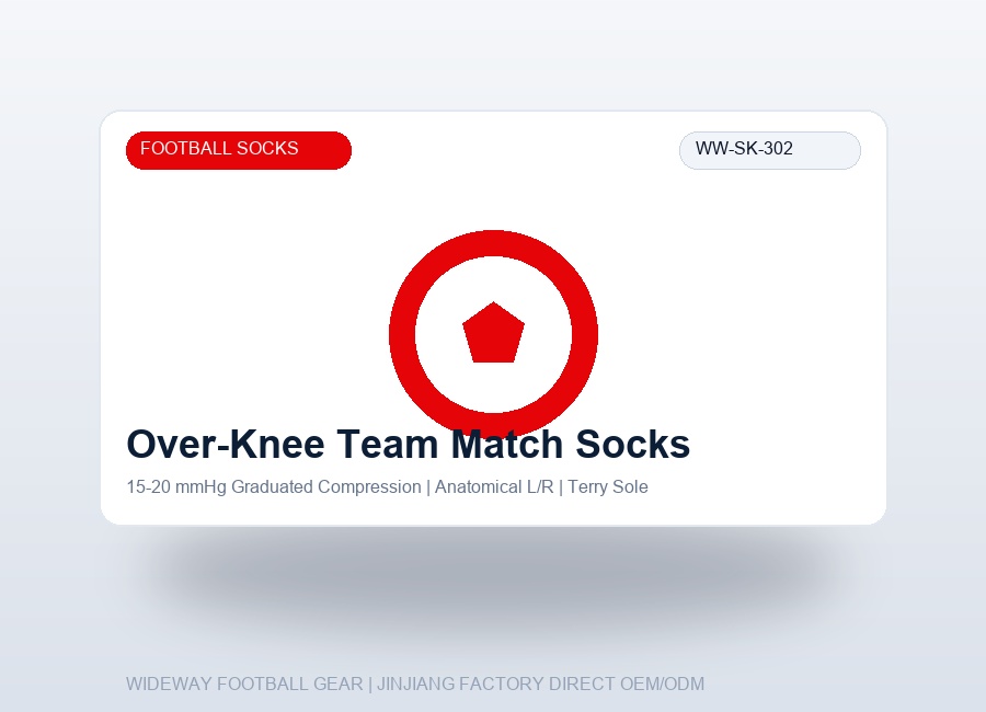 Over-The-Knee Graduated Compression Team Match Socks - WIDEWAY Football Gear