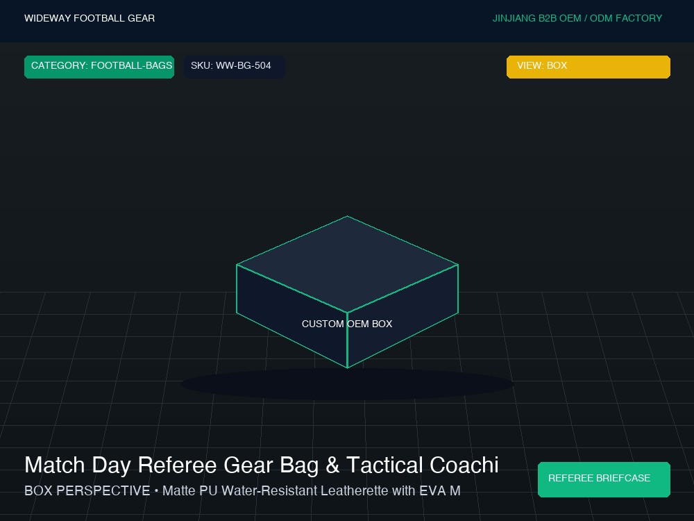 Match Day Referee Gear Bag & Tactical Coaching Organizer - Custom OEM Packaging Box & Label