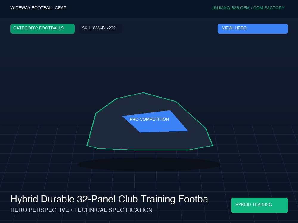 Hybrid Durable 32-Panel Club Training Football