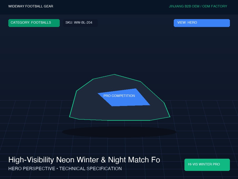 High-Visibility Neon Winter & Night Match Football
