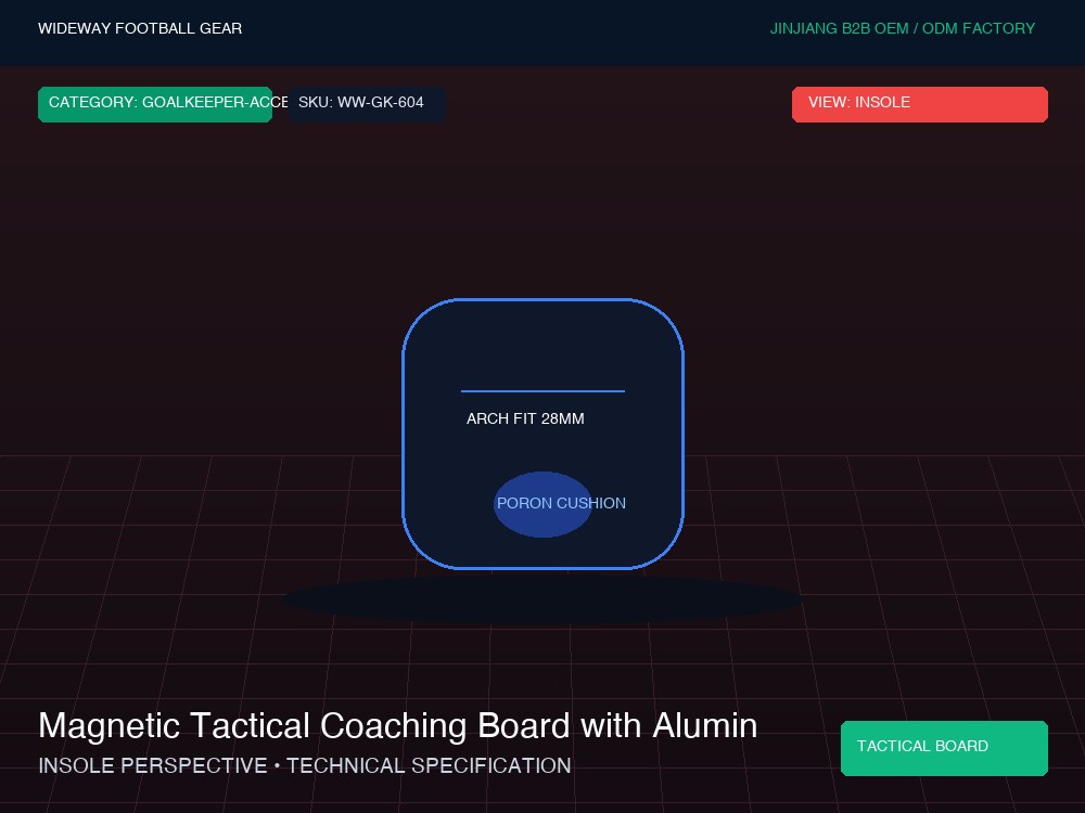Magnetic Tactical Coaching Board with Aluminum Frame - Insole Cushioning & Heel Counter
