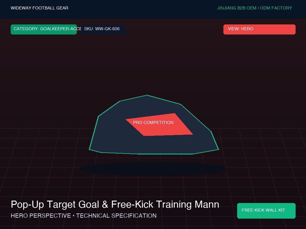 Pop-Up Target Goal & Free-Kick Training Mannequins Wall Kit