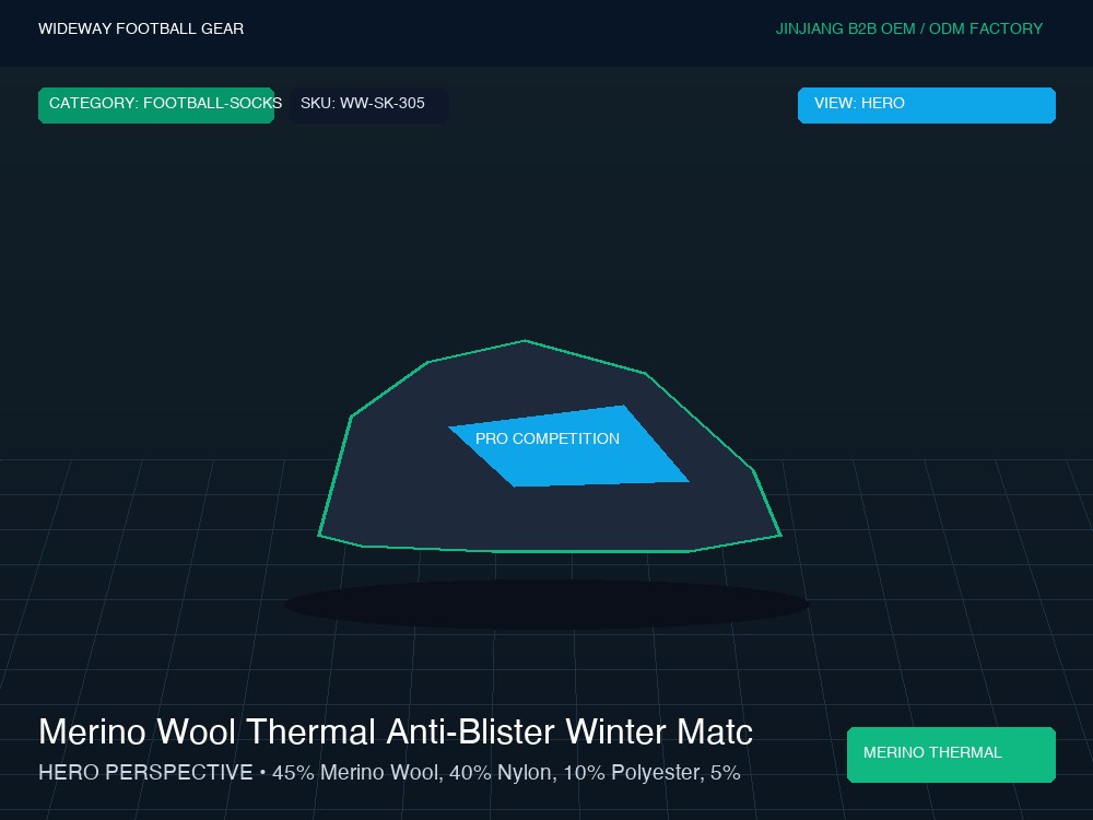 Merino Wool Thermal Anti-Blister Winter Match Socks